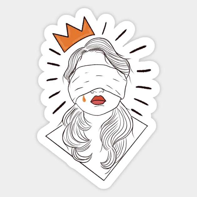 Queen of Nothing Sticker by Carpesidera